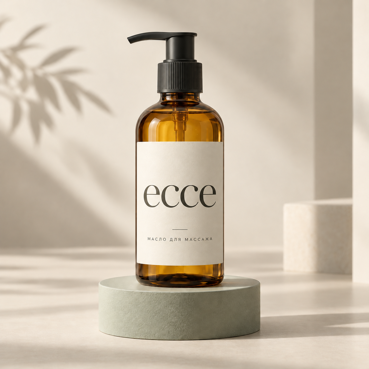 Масла для массажа, эскиз упаковки ecce